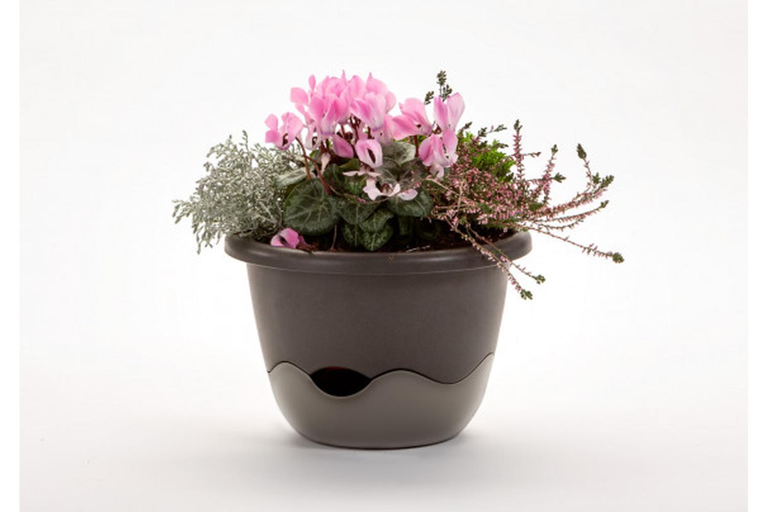 Plastia Mareta Flower Pot | Grey | 30cm-2