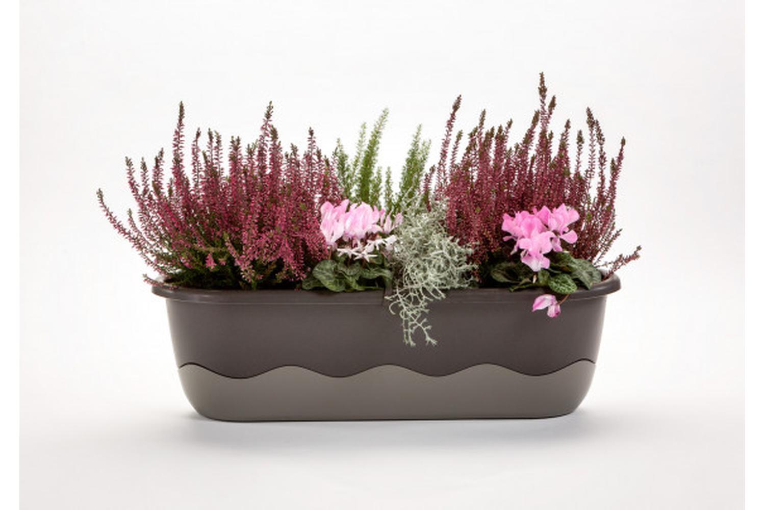 Plastia Mareta Flower Box | Grey | 60cm-2