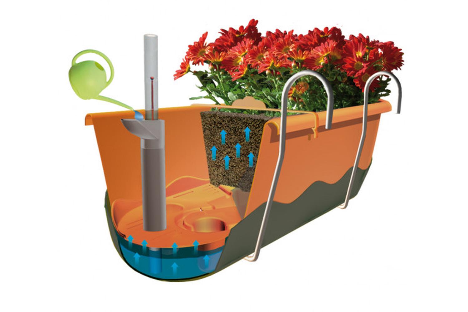 Plastia Mareta Flower Box | Beige & Wine Red | 60cm-5