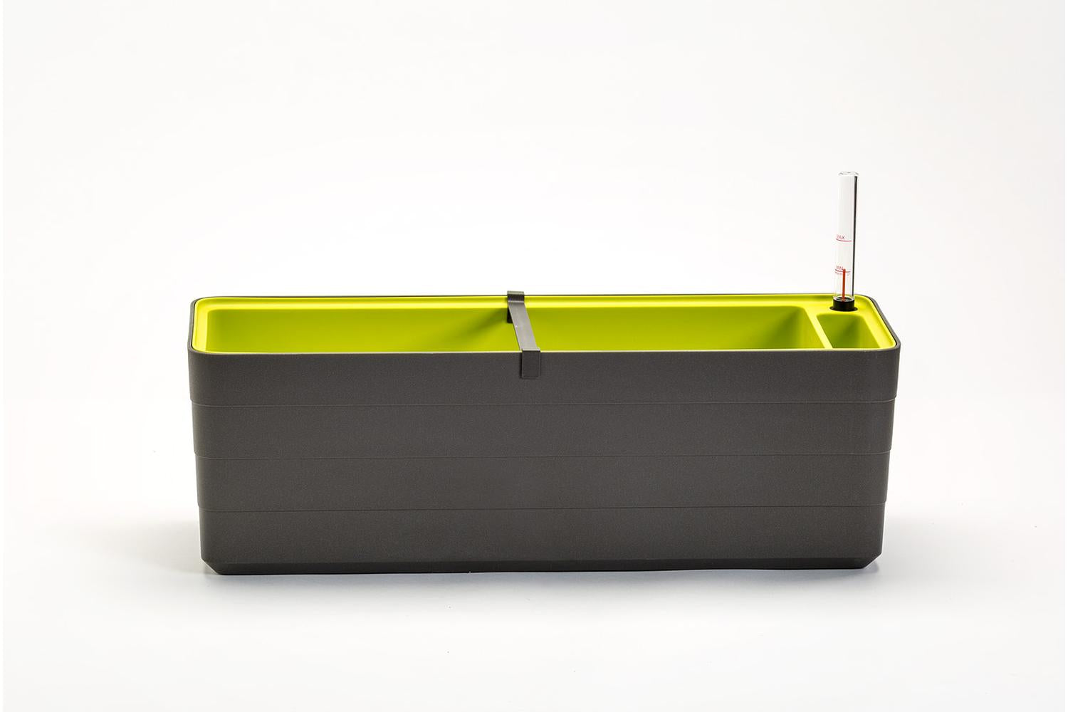 Plastia Berberis Flower Box | Grey & Green | 60cm