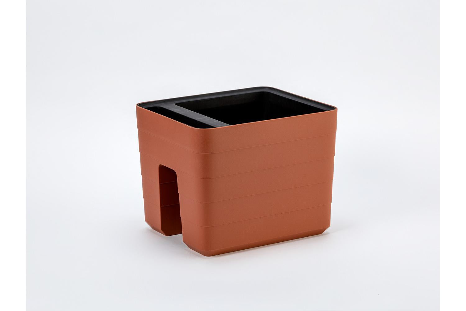 Plastia Berberis Flower Box Balcony Box | Terracotta | 24cm