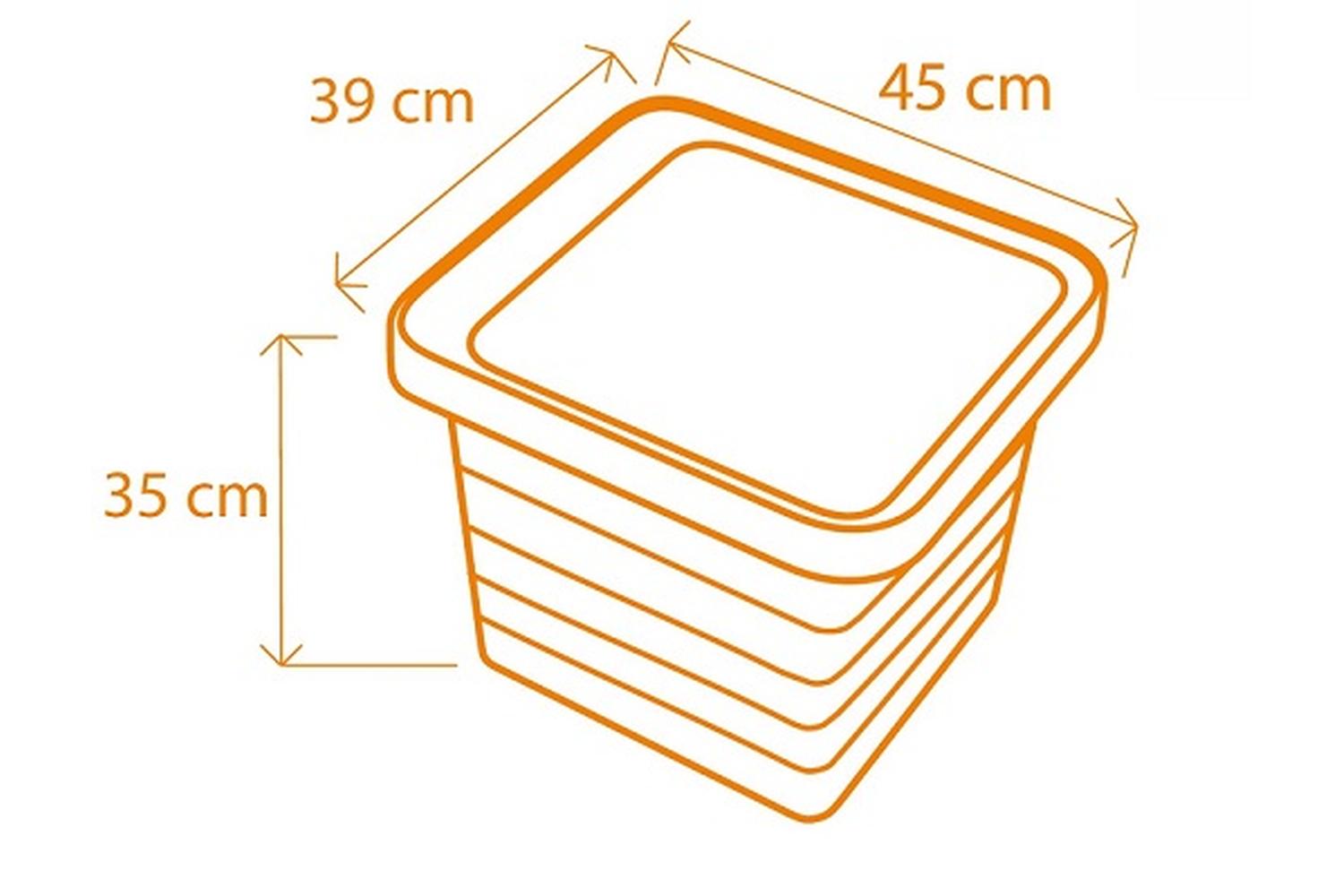 Plastia Berberis Flower Box Uno | Taupe | 45cm-6