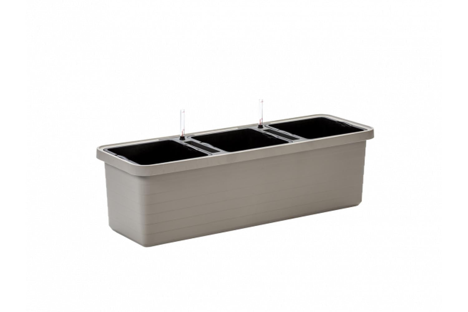 Plastia Berberis Trio Flower Box | Taupe | 117cm