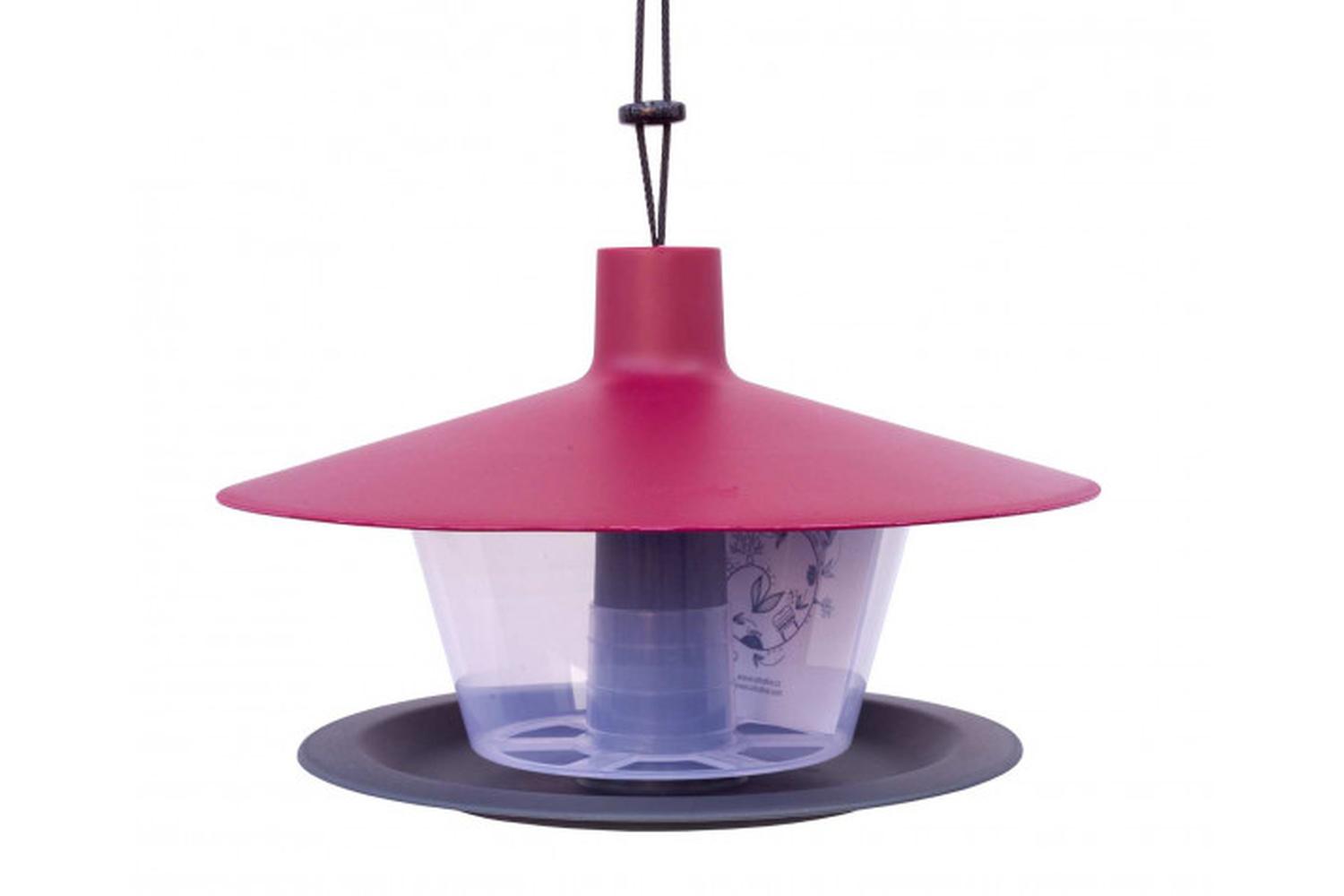 Plastia Finch Bird Feeder | Wine Red | 28cm