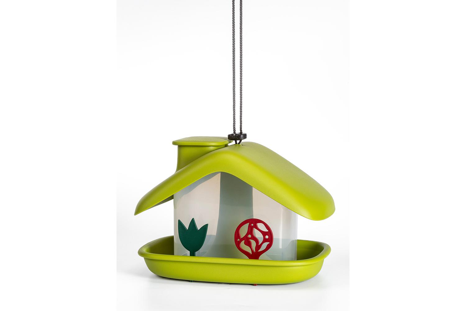 Plastia Domek Bird Feeder | Green | 21cm-2