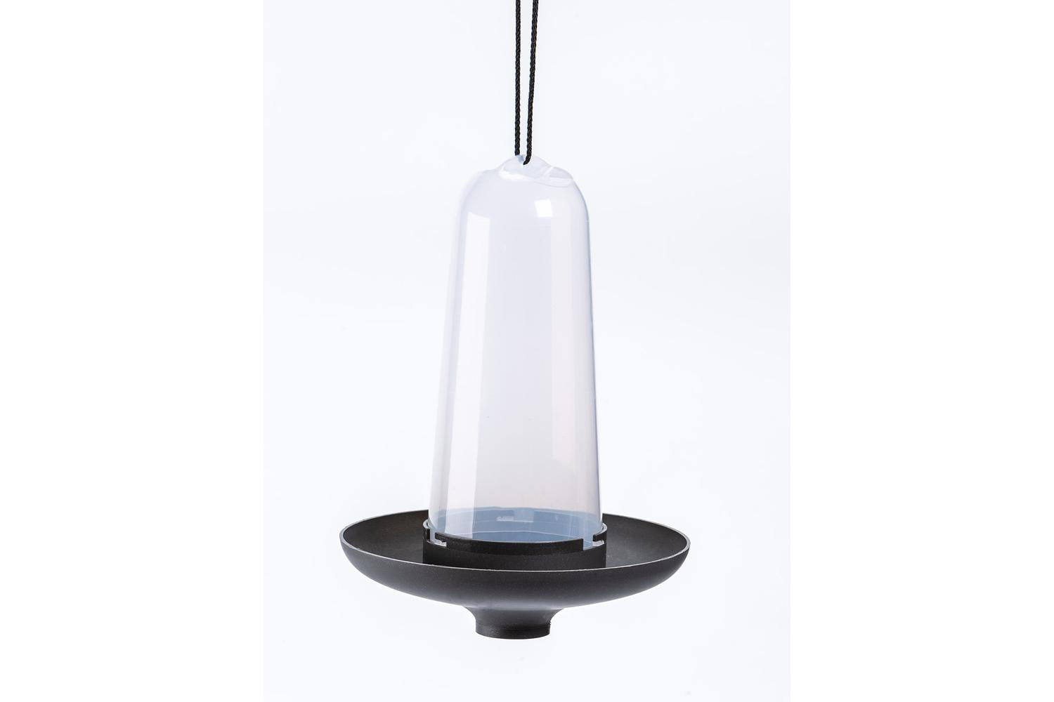 Plastia Robin Birdfeeder Birdbath | Anthracite | 22cm-2