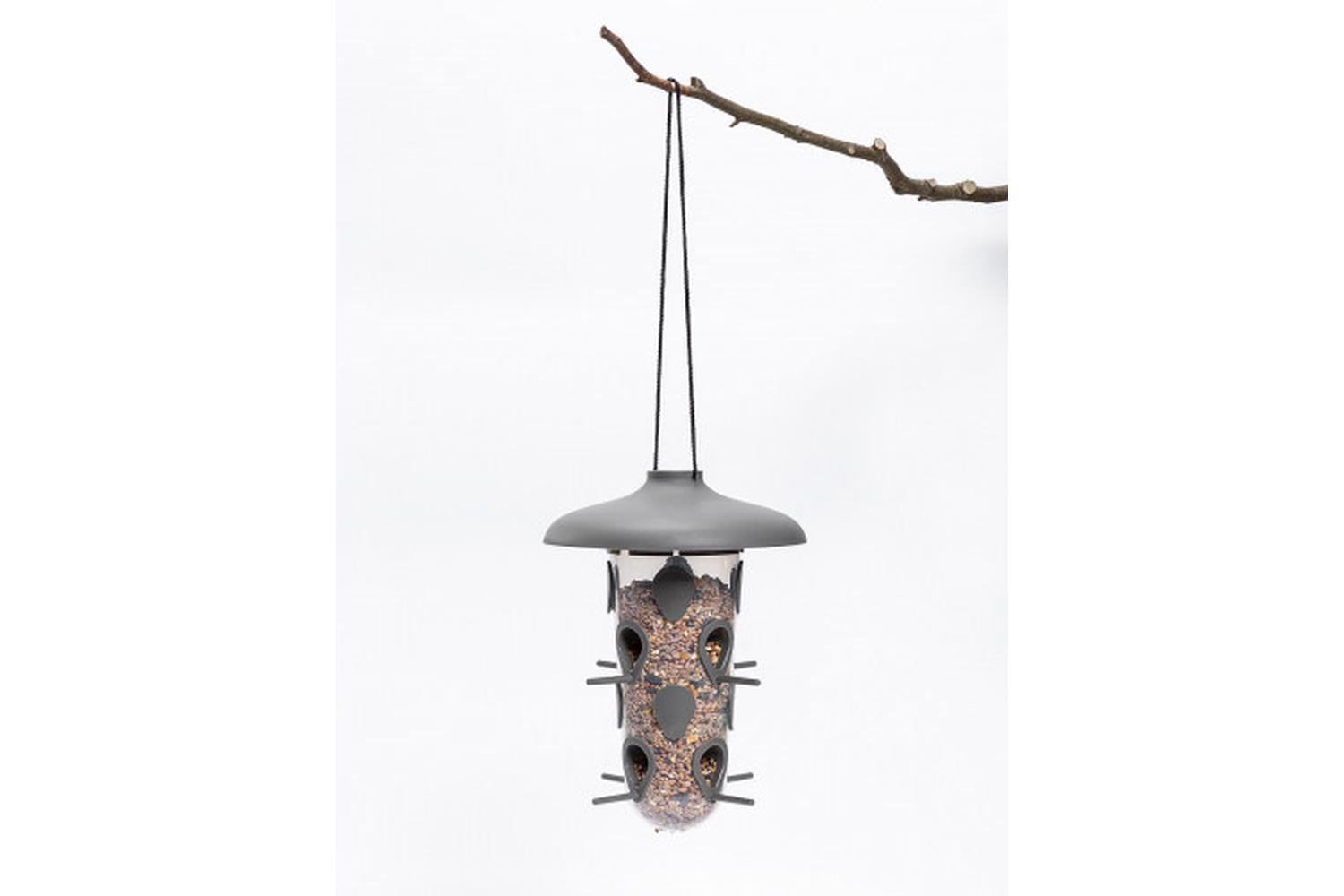 Plastia Robin Birdfeeder Birdbath | Anthracite | 22cm-10