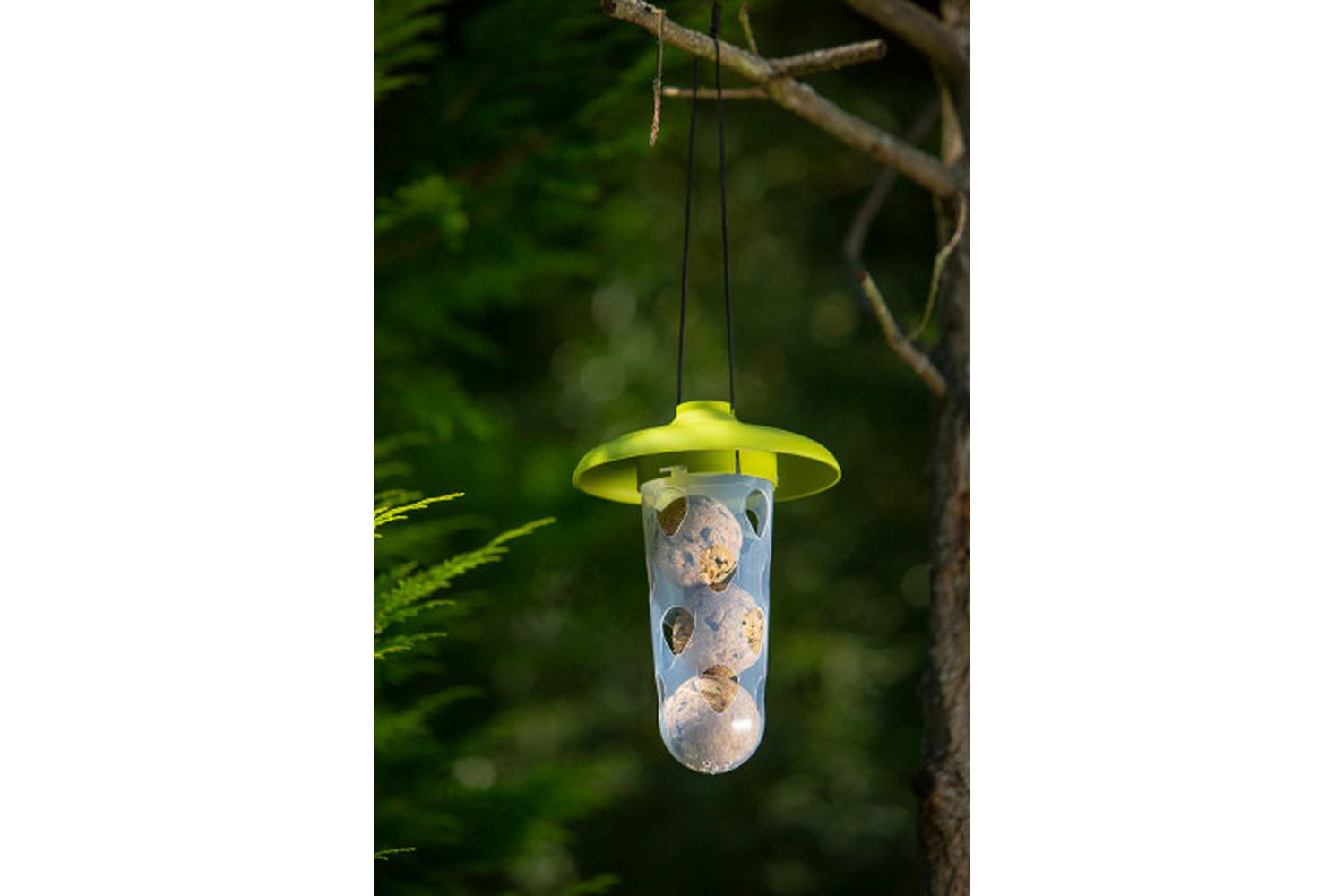 Plastia Robin Birdfeeder Birdbath | Green | 22cm-6