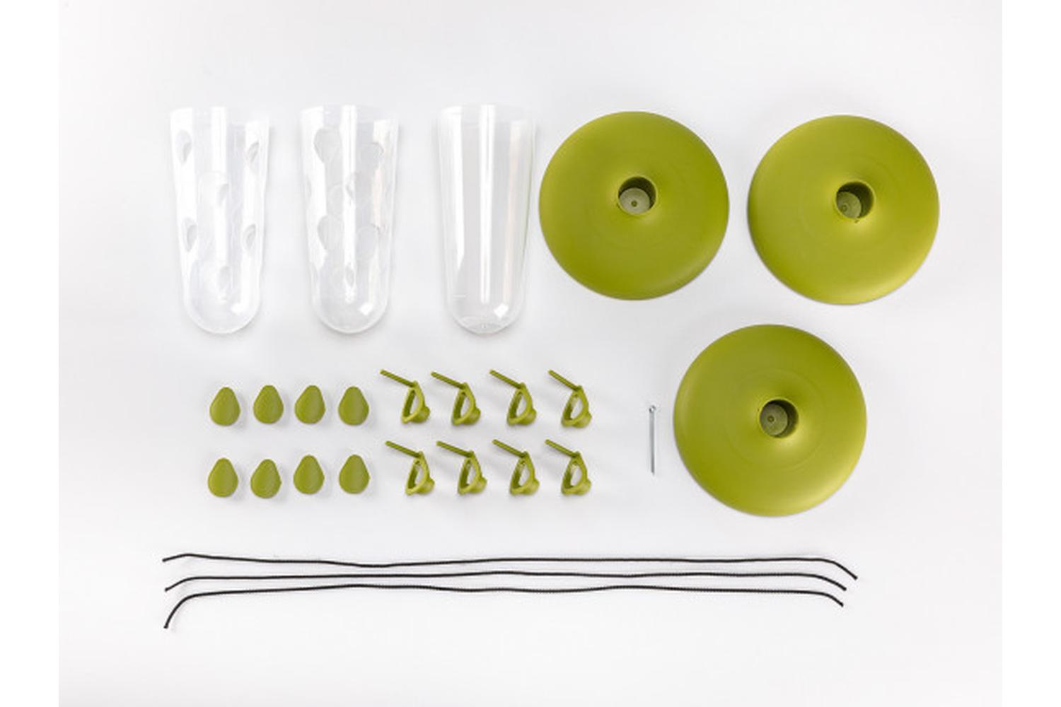 Plastia Robin Birdfeeder Birdbath | Green | 22cm-8
