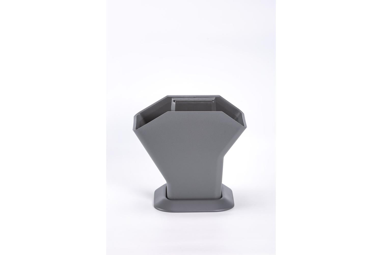 Plastia Tree Vertical Self-Watering Flower Pot | Grey | Set of 3 | 31.3cm-6