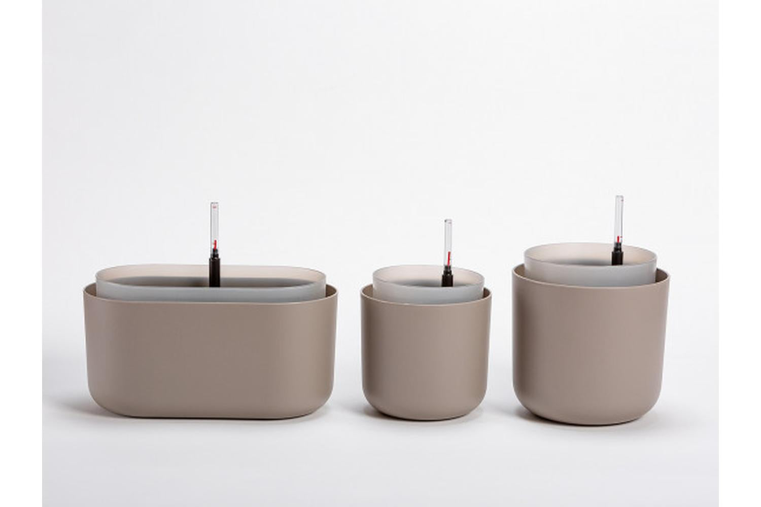 Plastia Tolita Flower Pot | Taupe | 19cm-4