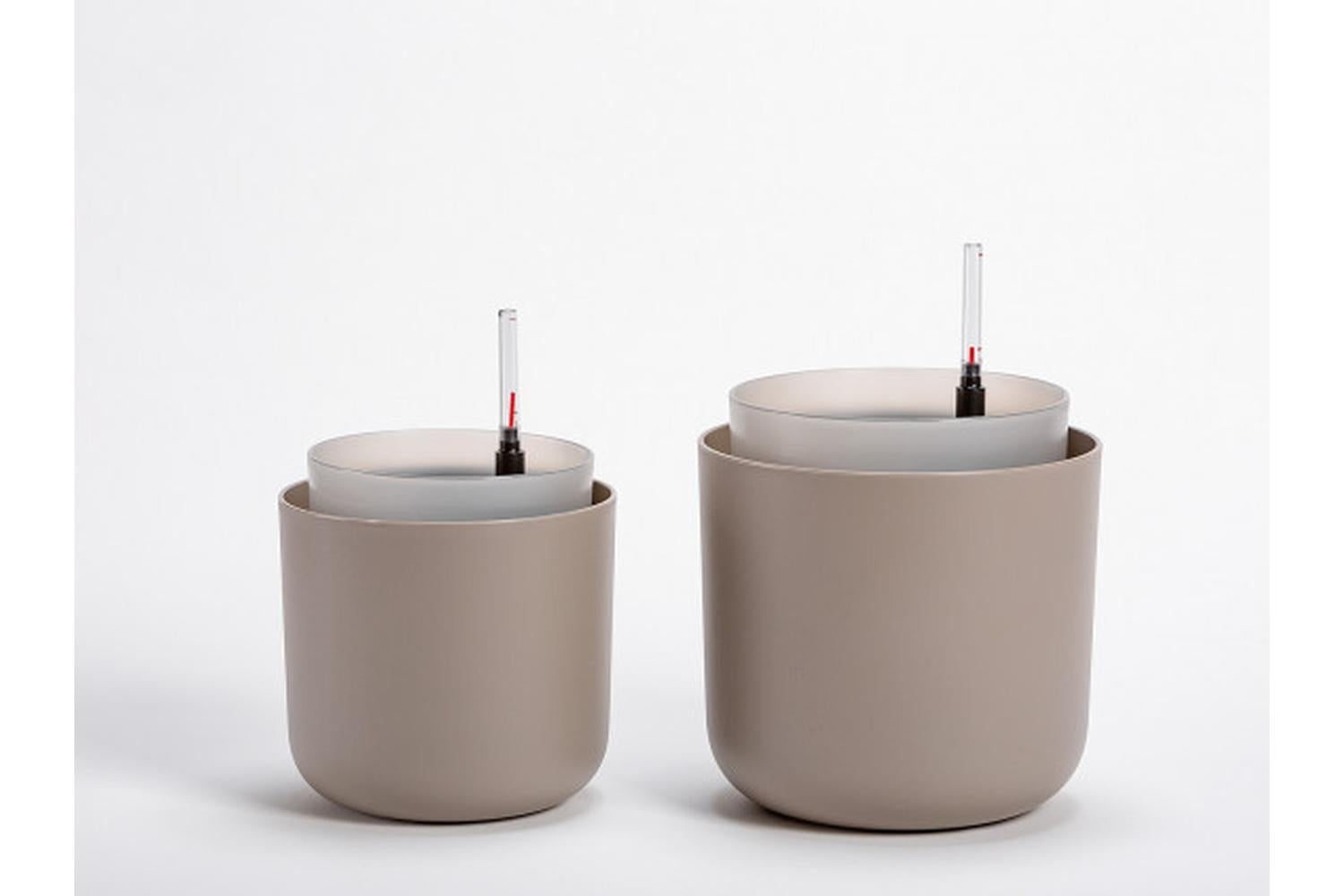 Plastia Tolita Flower Pot | Taupe | 19cm-5
