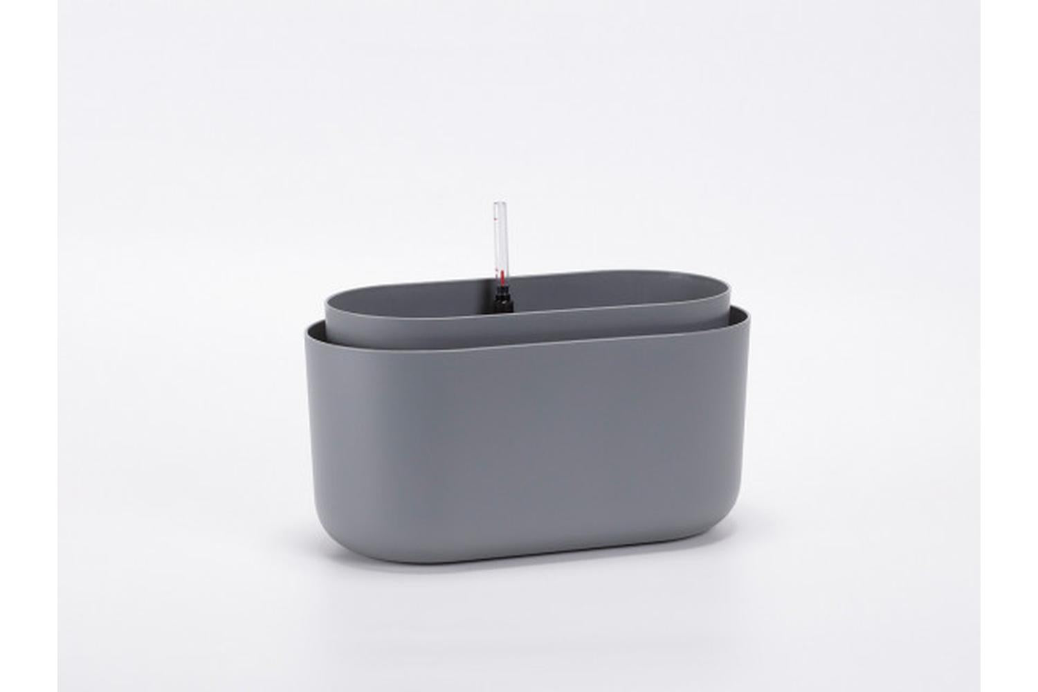 Plastia Tolita Flower Box | Grey | 16.6cm