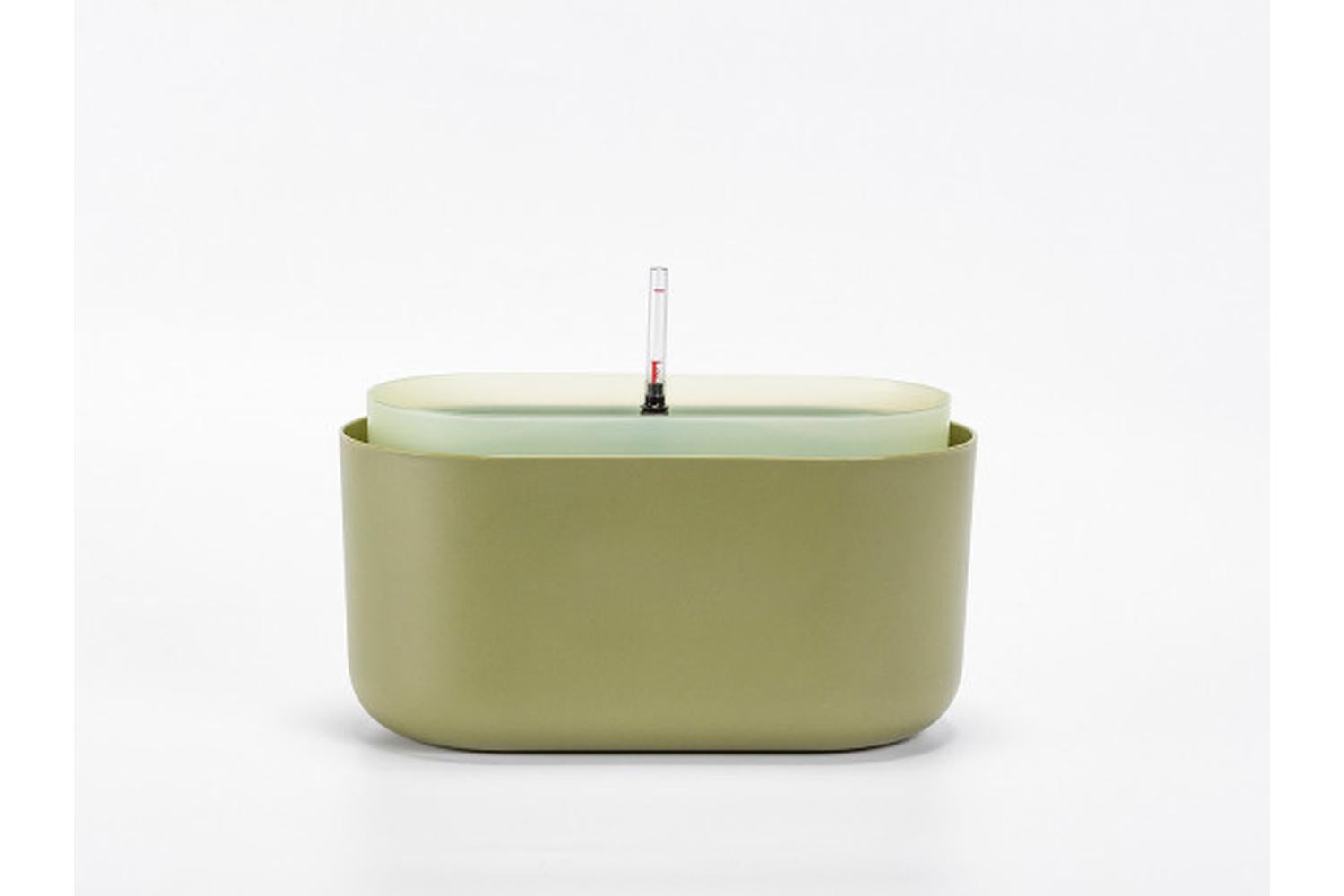 Plastia Tolita Flower Box | Green | 16.6cm-2