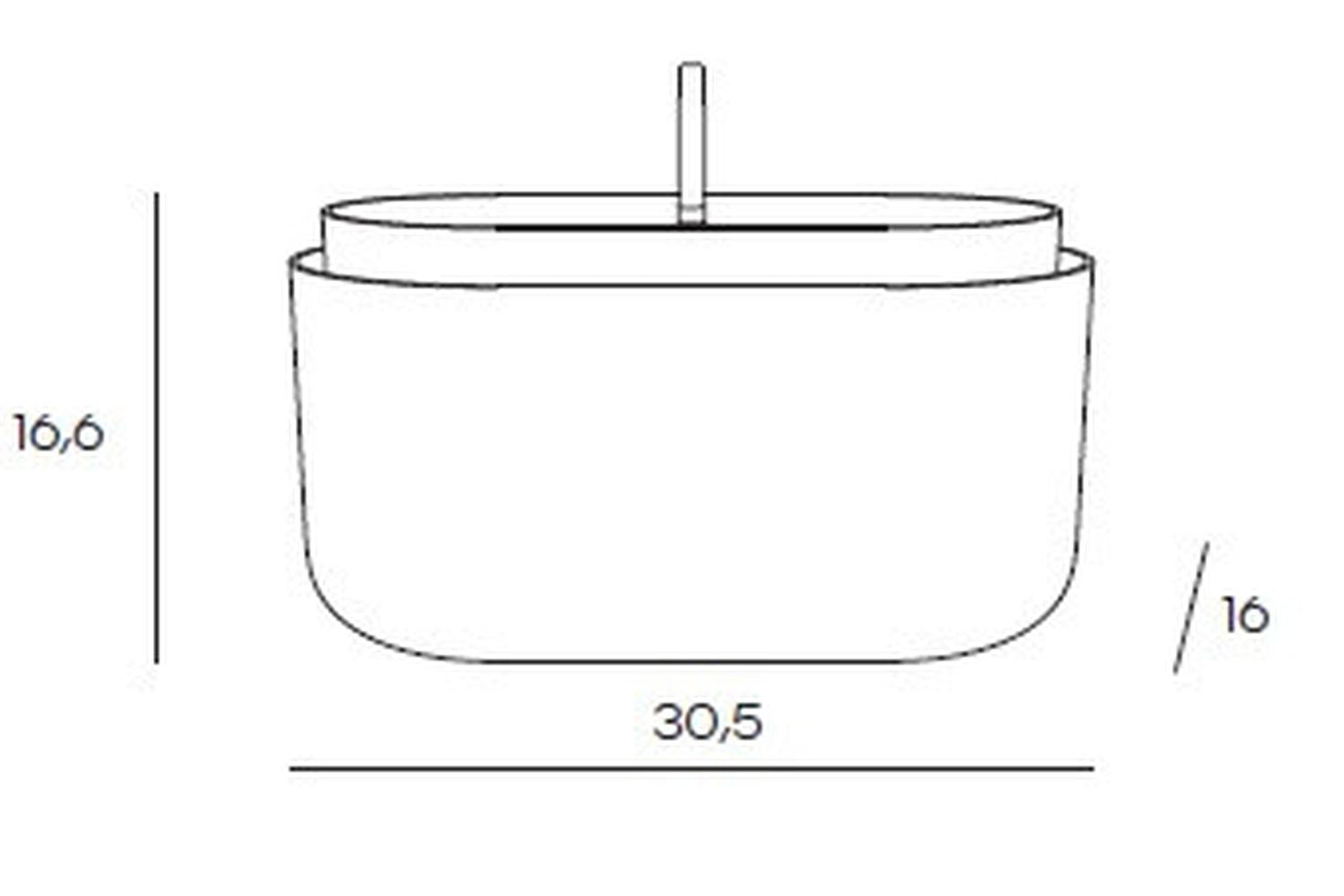 Plastia Tolita Flower Box | Green | 16.6cm-4