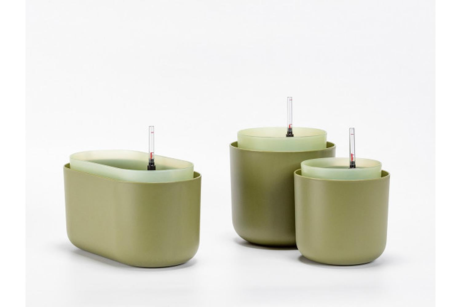 Plastia Tolita Flower Box | Green | 16.6cm-5