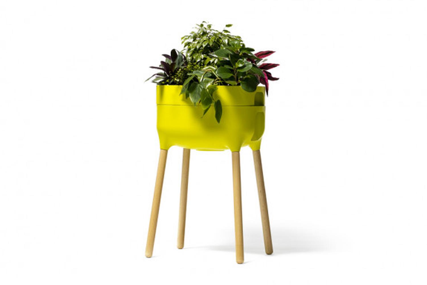 Plastia Raised Indoor Planter Urbalive | Green | 77cm-3