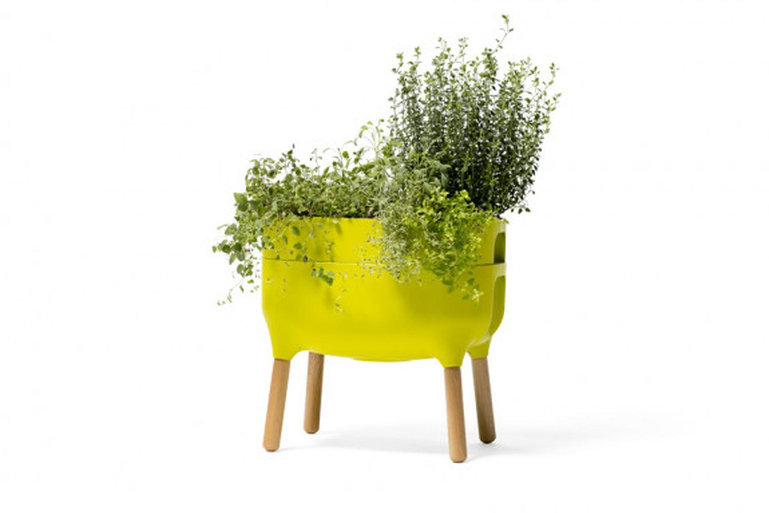 Plastia  Indoor Low Planter Urbalive | Green | 47.5cm-4