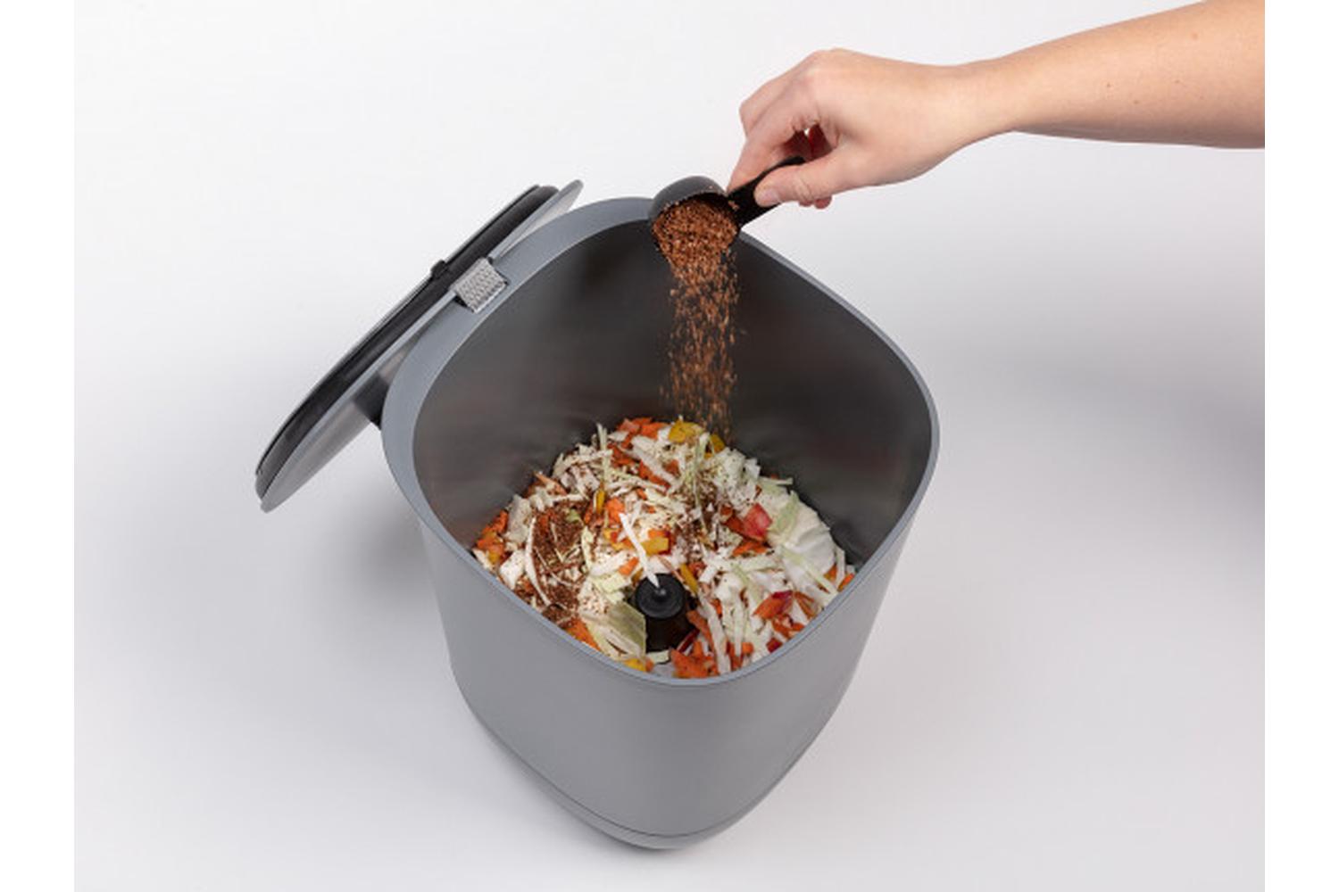 Plastia Bokashi Composter | Grey | 35.5cm-4