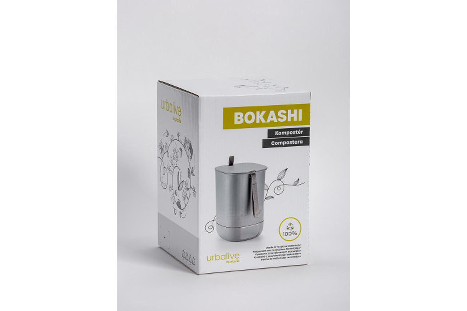 Plastia Bokashi Composter | Grey | 35.5cm-8