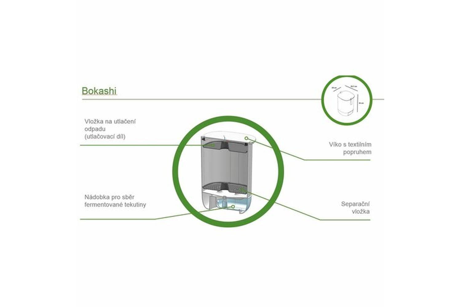 Plastia Bokashi Composter Grey-3