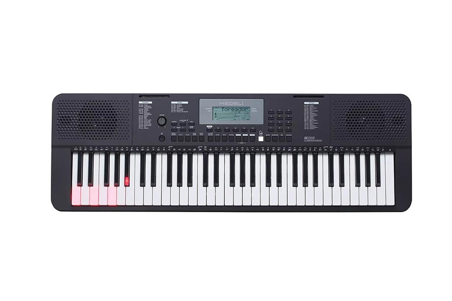Medeli Ik100 - Light Up Keyboard, 61 Touch Sensitive, 2 X 2.
