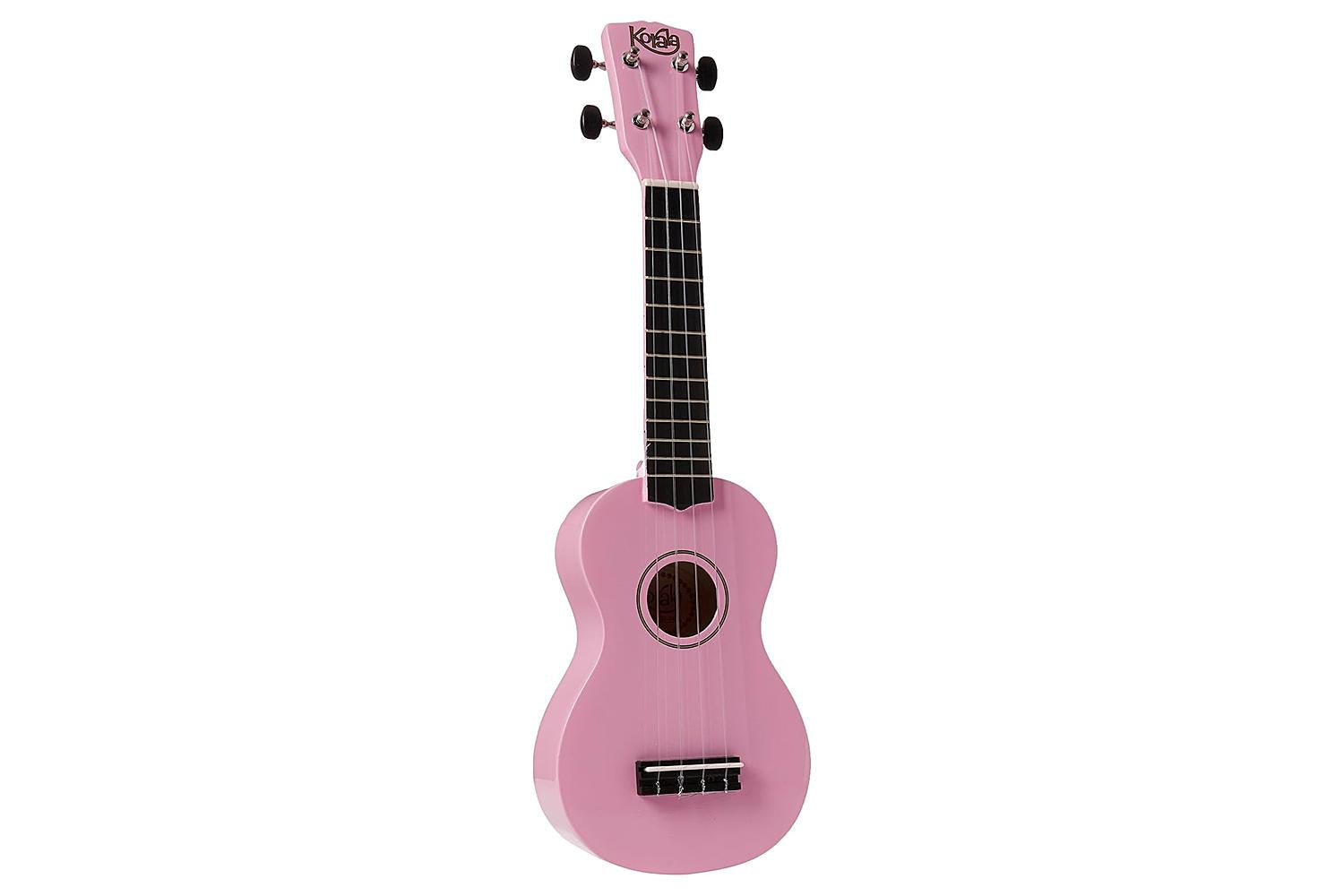 Premium Soprano Ukulele From Korala | Baby Pink Finish With Matching Gig Bag