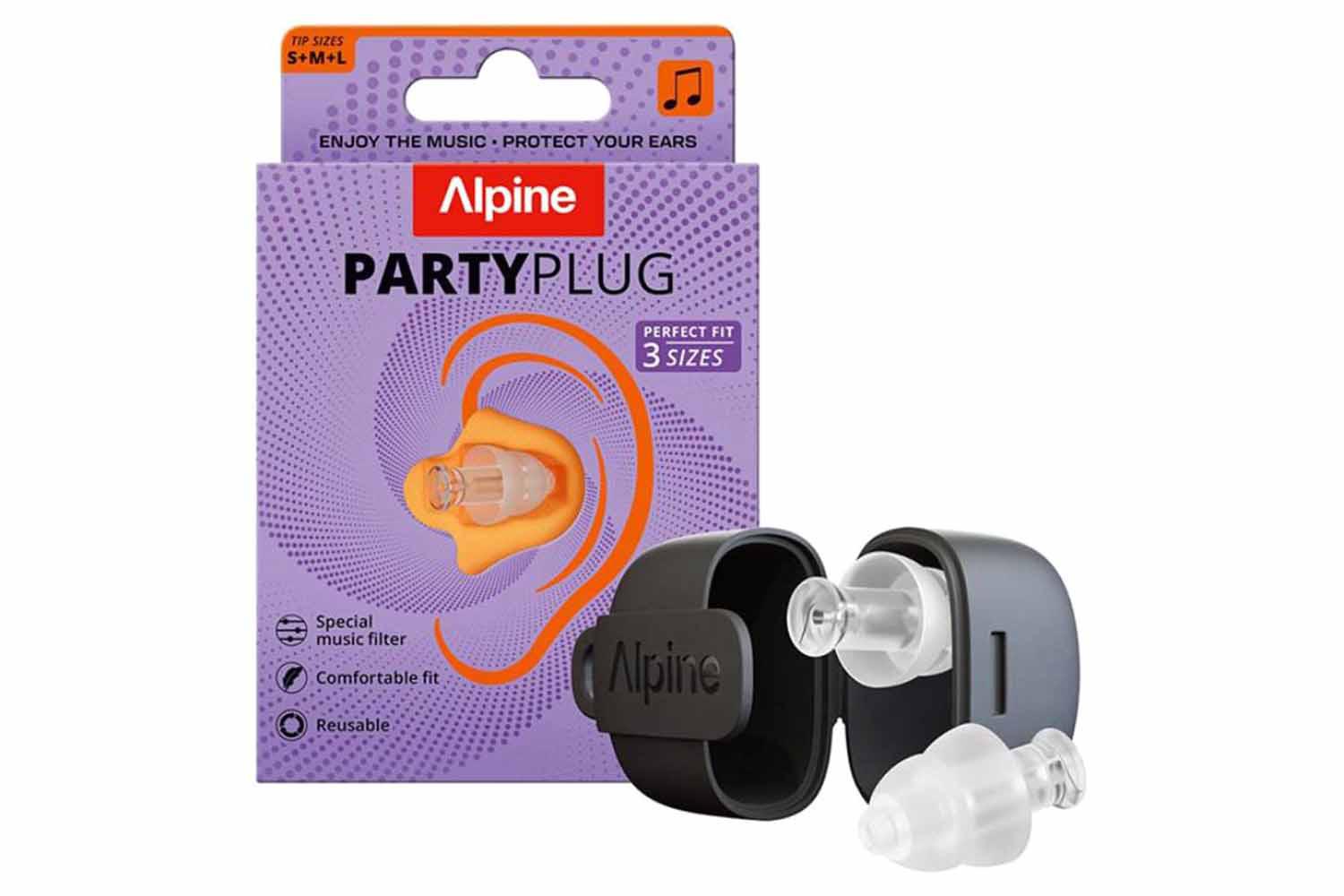 Alpine Party Plugs Hearing Protection - Transparent-9