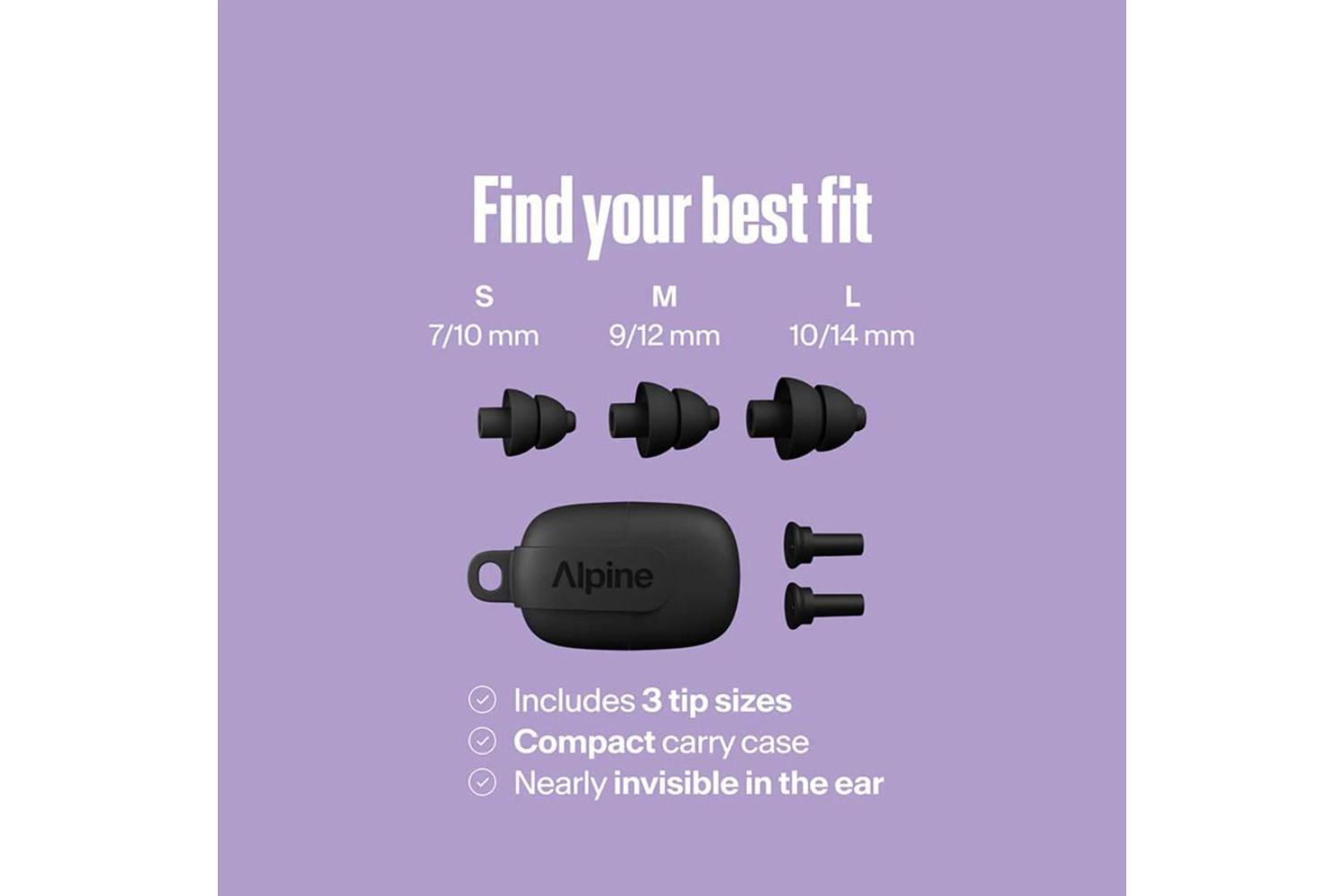 Alpine Party Plugs Hearing Protection | Black-3