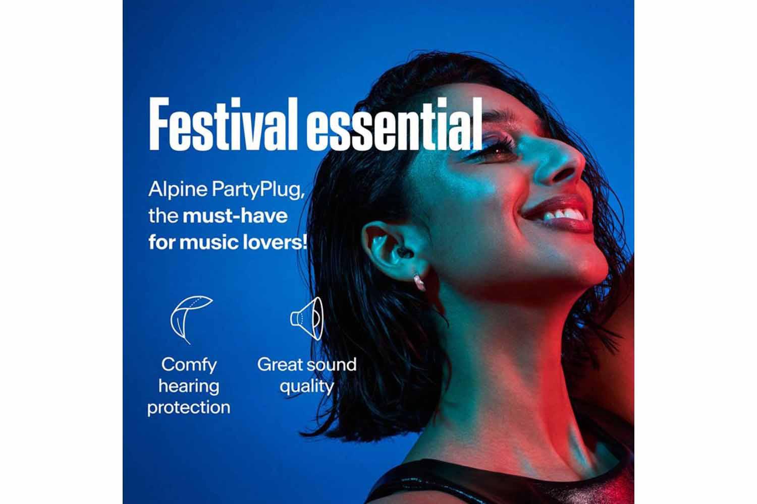 Alpine Party Plugs Hearing Protection | Black-6
