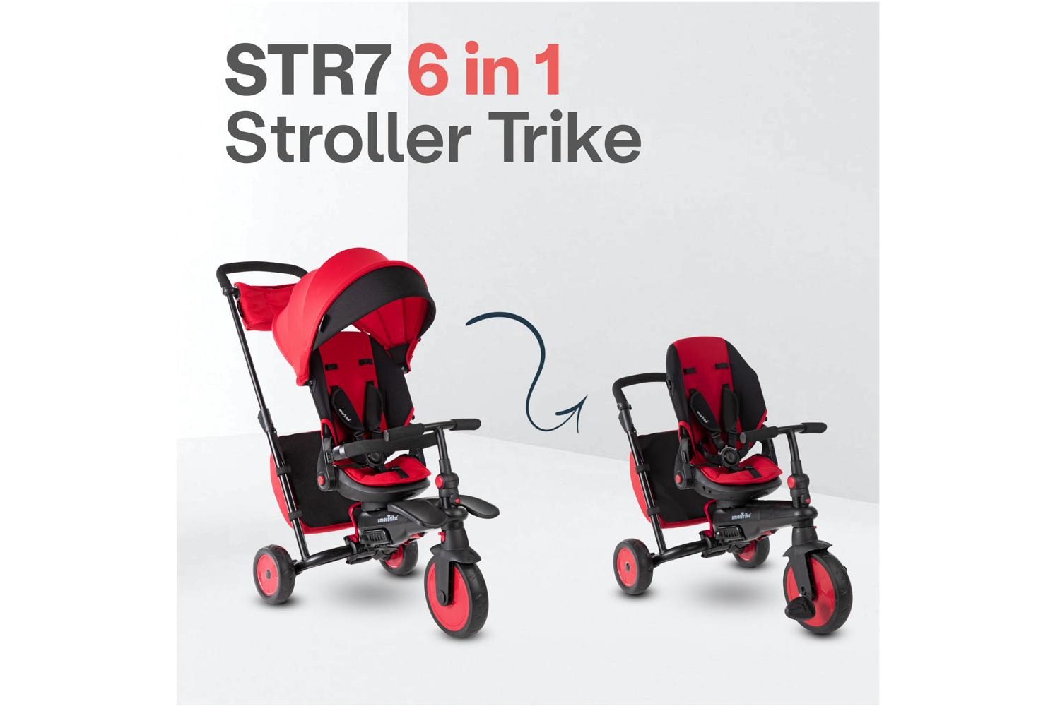Smartrike STR7 6-in-1 Stroller Trike | Red-2