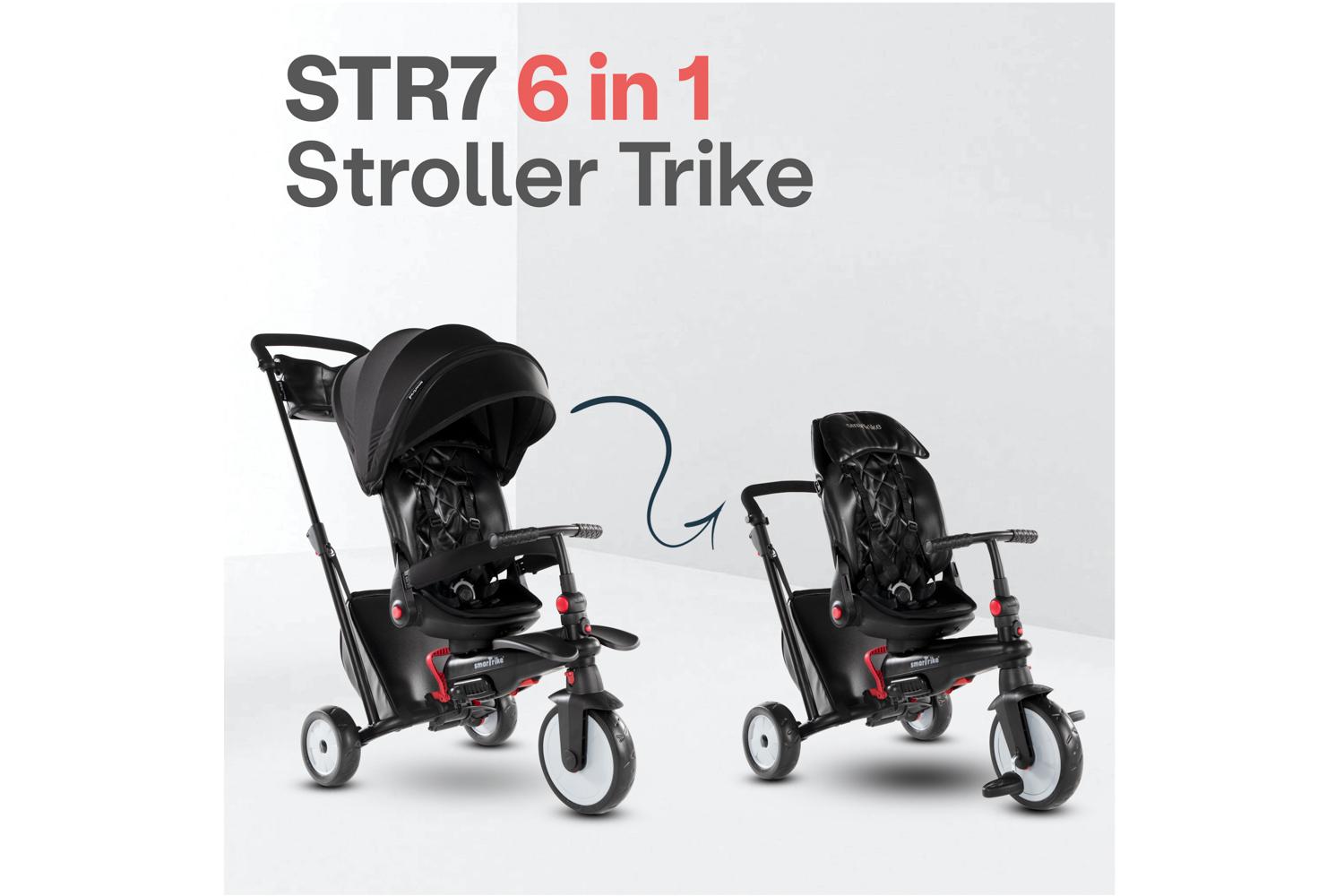 Smartrike STR7 6-in-1 Stroller Trike | Black-2