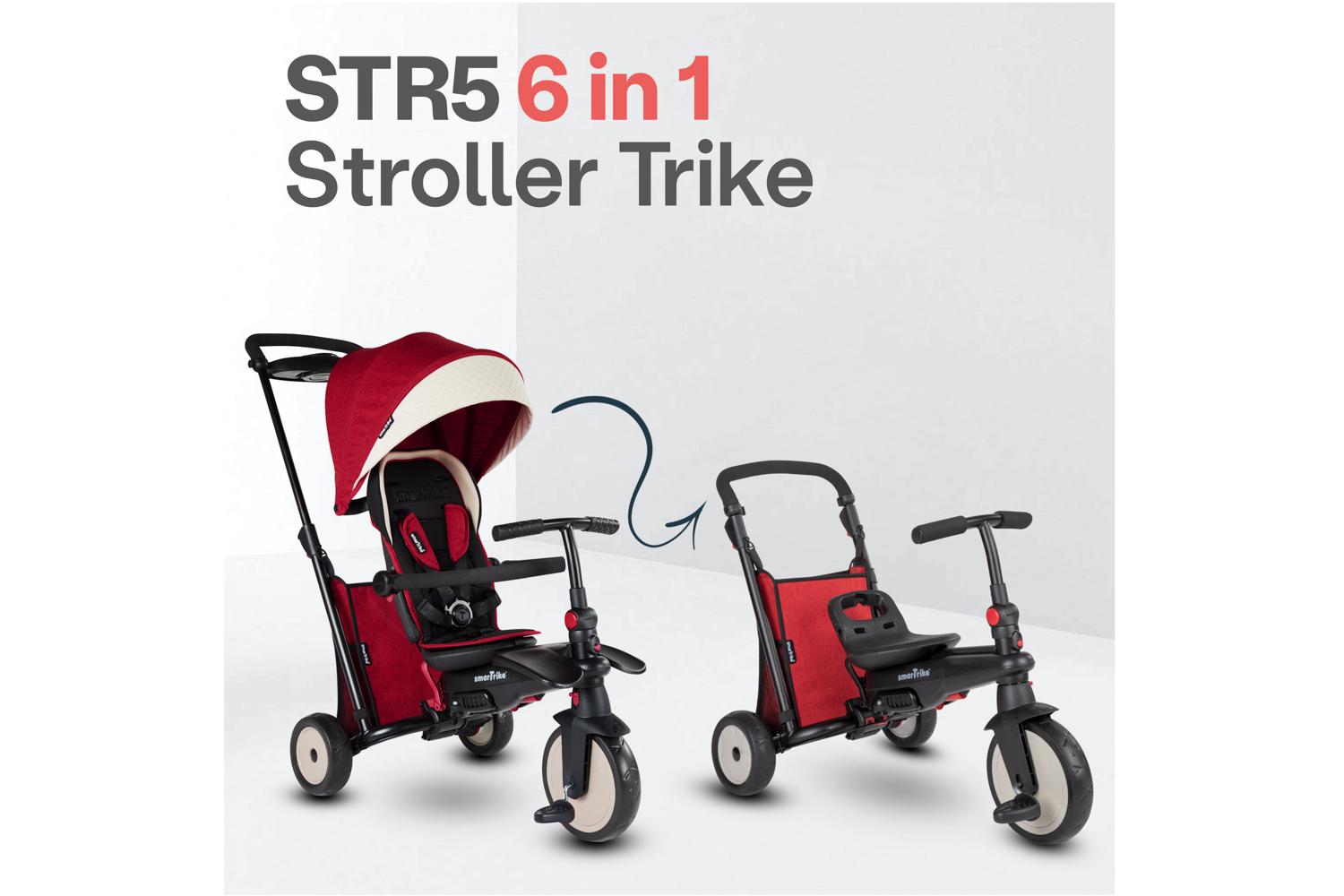 Smartrike STR5 6-in-1 Stroller Trike | Red-2