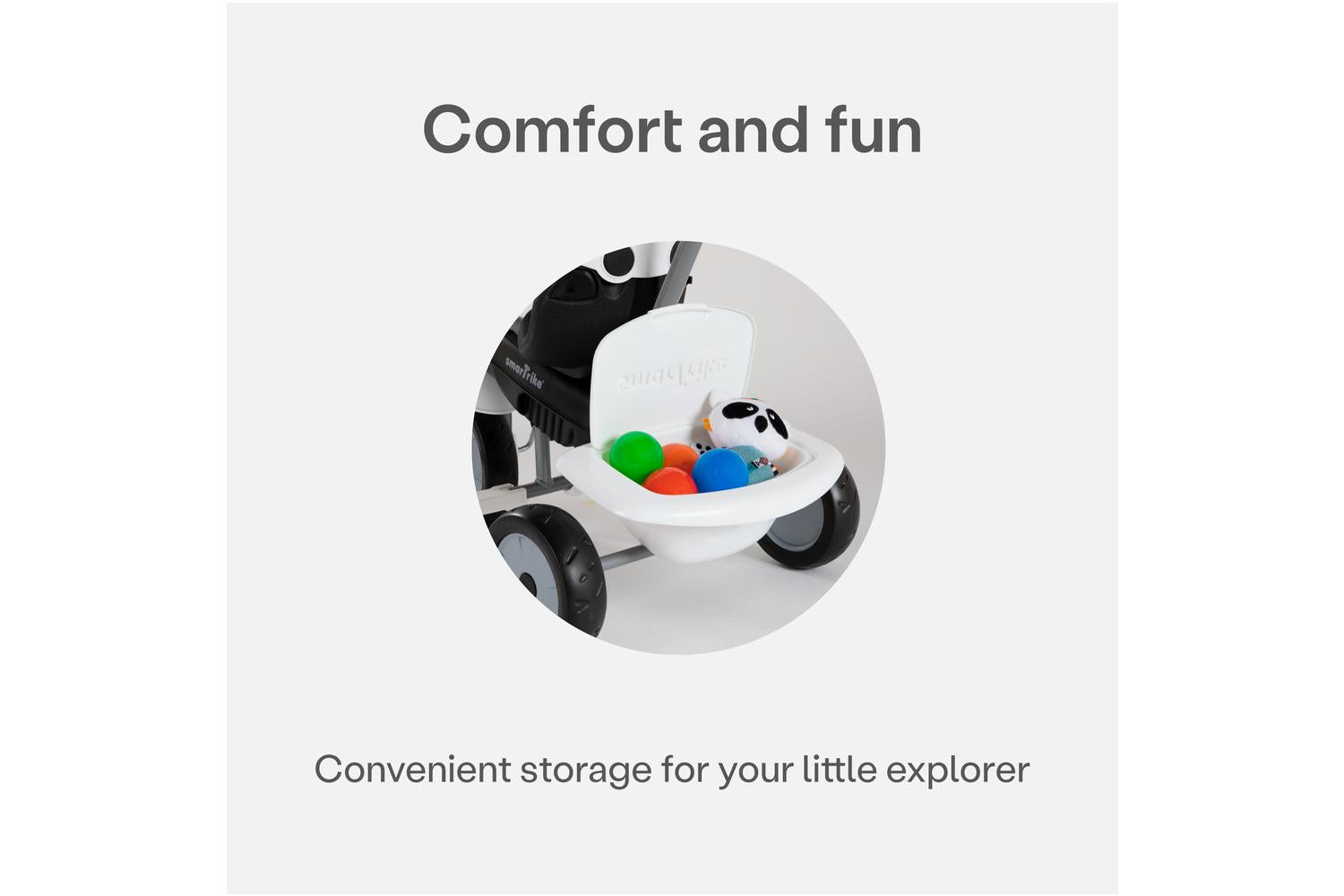 Smartrike 4-in-1 Vanilla Plus Toddler Tricycle | Black & White-5