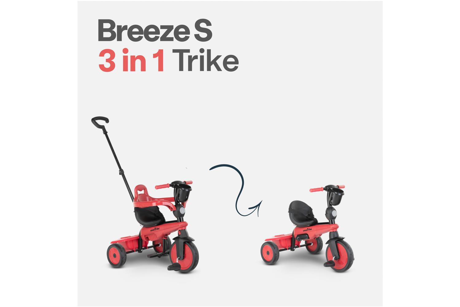 Smartrike 3-in-1 Breeze S Toddler Tricycle | Red-2