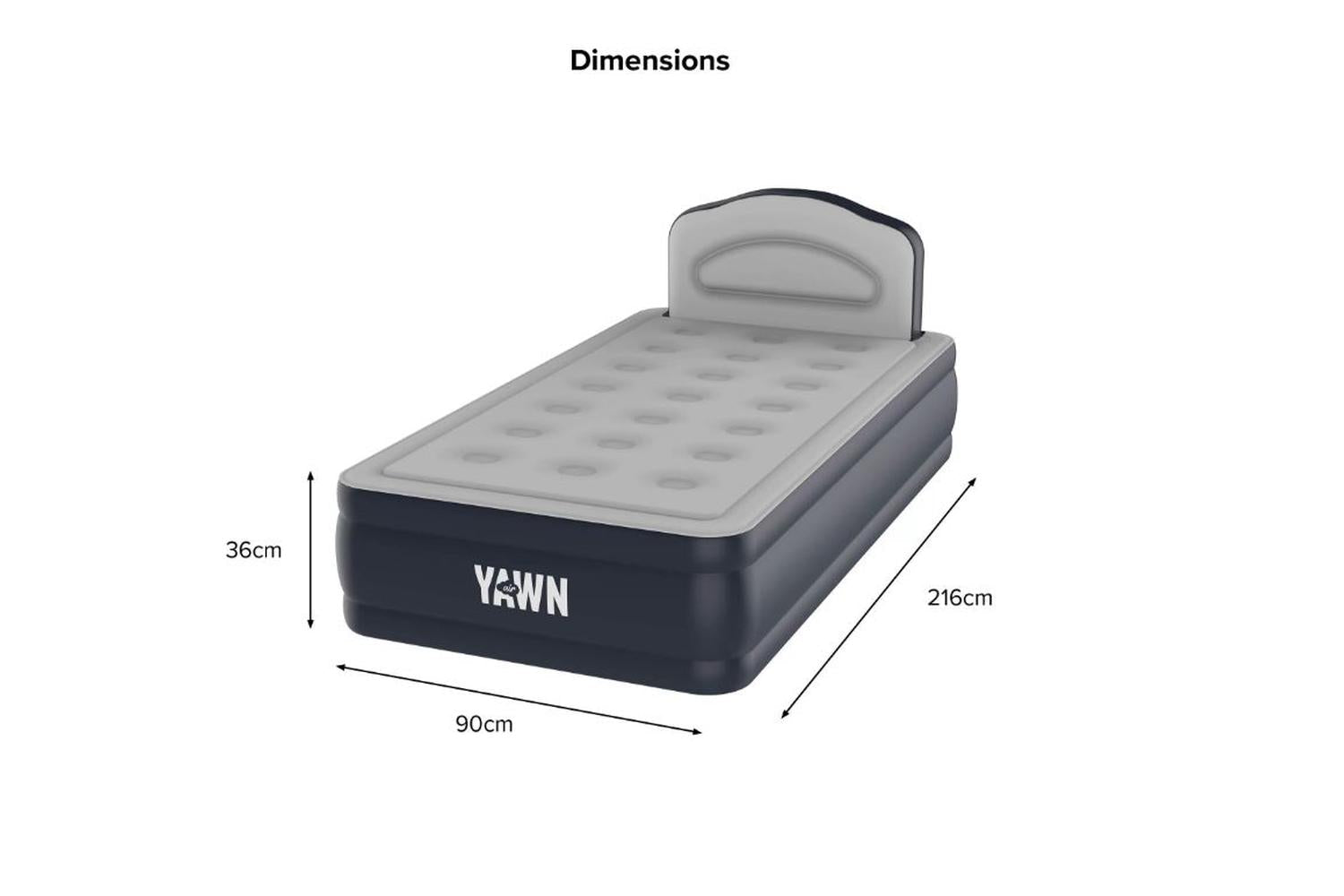 Yawn Air Bed with Fitted Sheet | Single-2