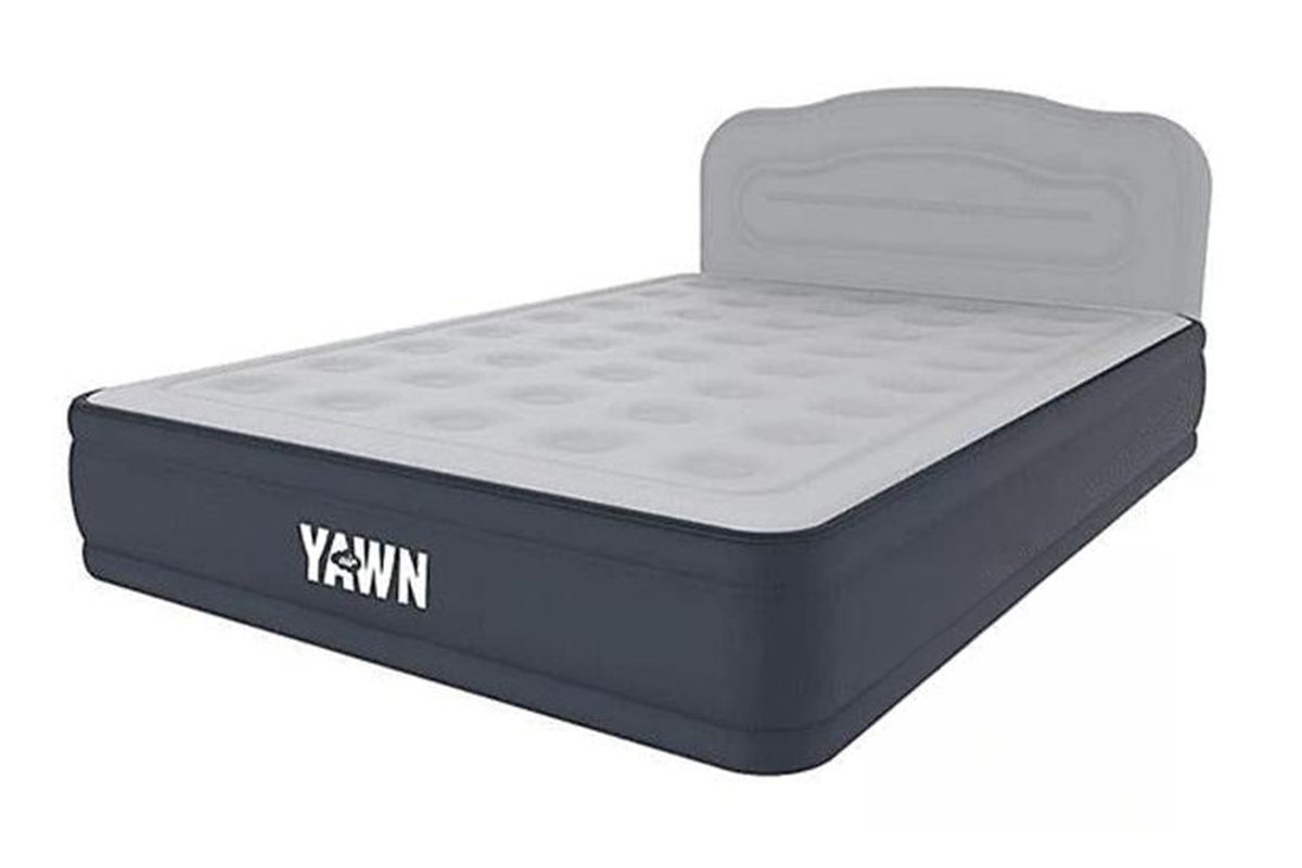 Yawn Air Bed with Fitted Sheet | King | Grey/Black