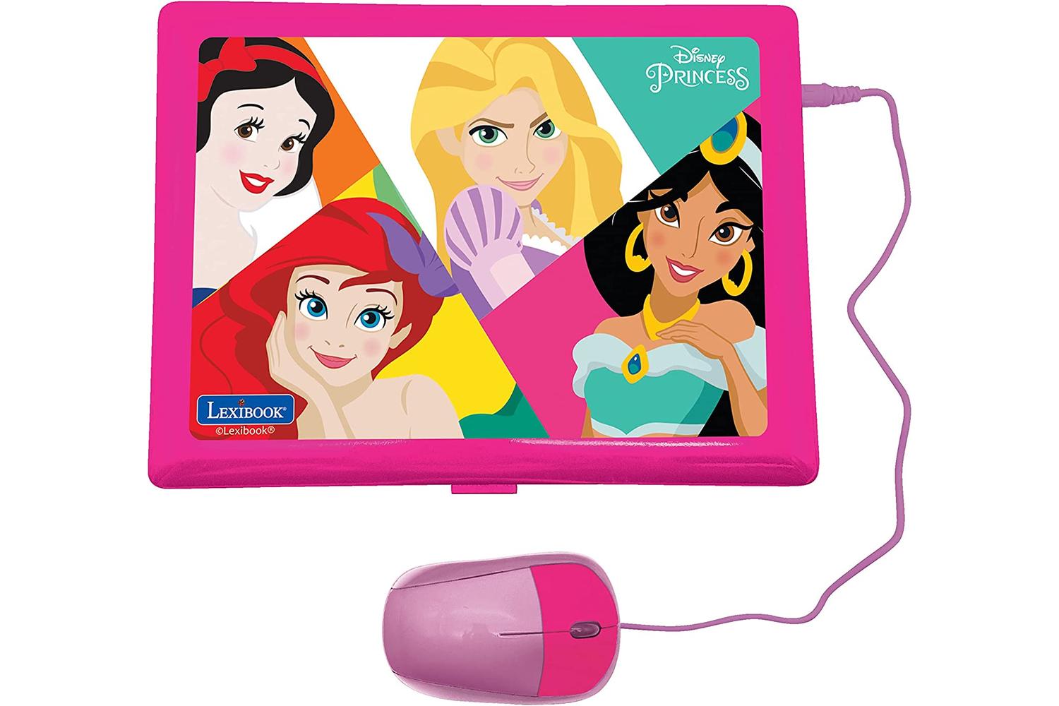 Lexibook JC598DPi1 Disney Princesses Educational and Bilingual Laptop French/English with 124 Activities-3