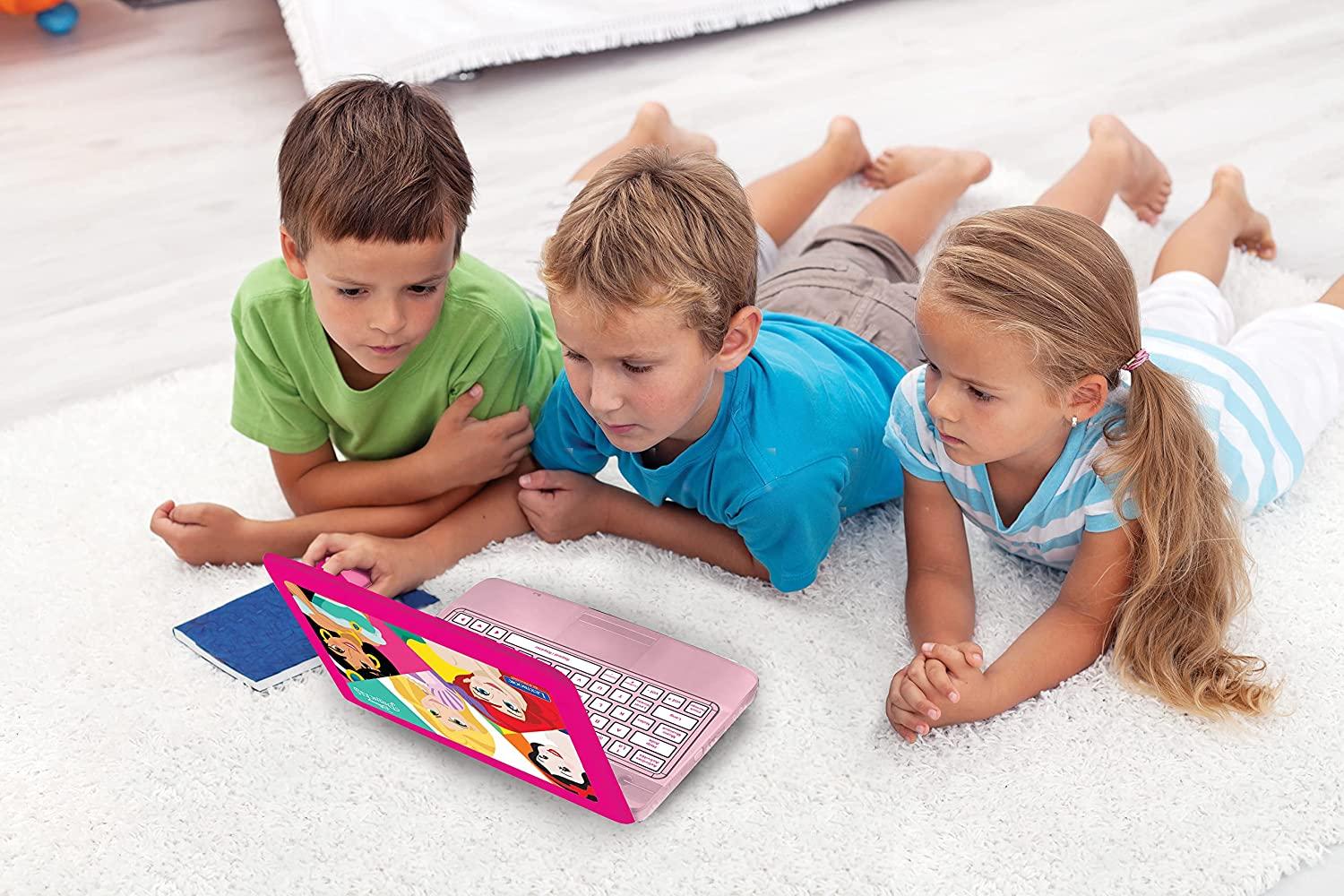 Lexibook JC598DPi1 Disney Princesses Educational and Bilingual Laptop French/English with 124 Activities-5