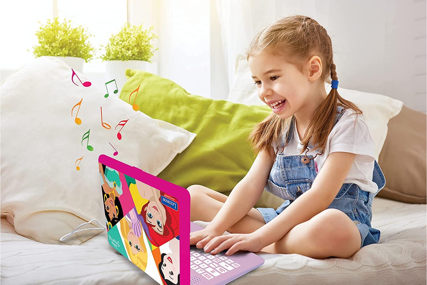 Lexibook JC598DPi1 Disney Princesses Educational and Bilingual Laptop French/English with 124 Activities-6