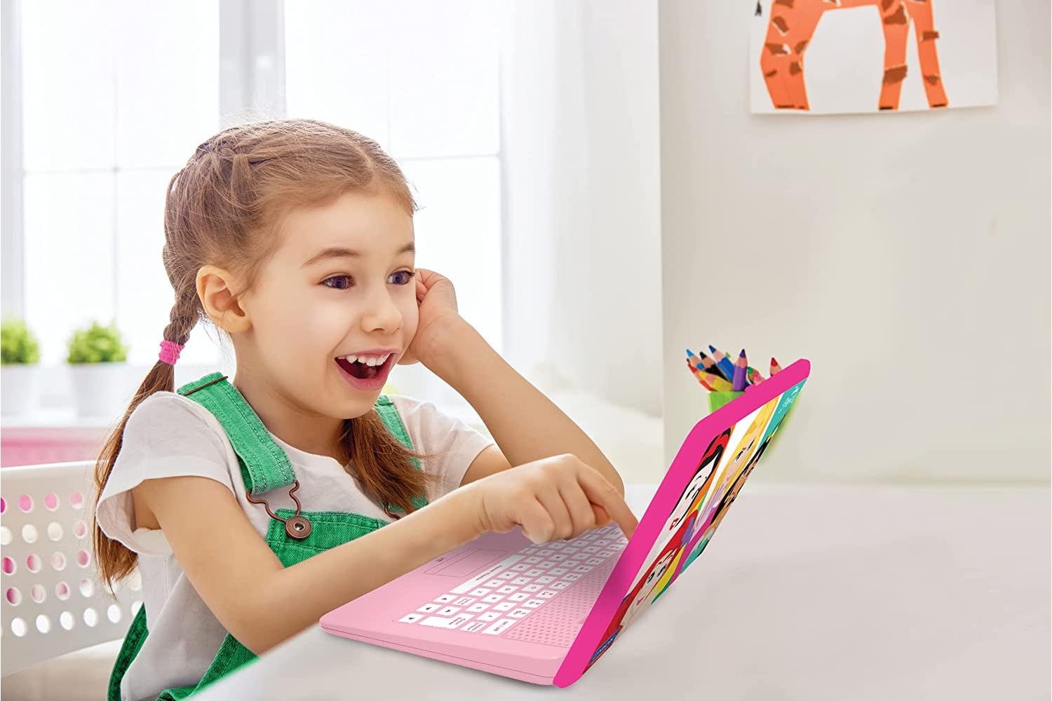 Lexibook JC598DPi1 Disney Princesses Educational and Bilingual Laptop French/English with 124 Activities-9