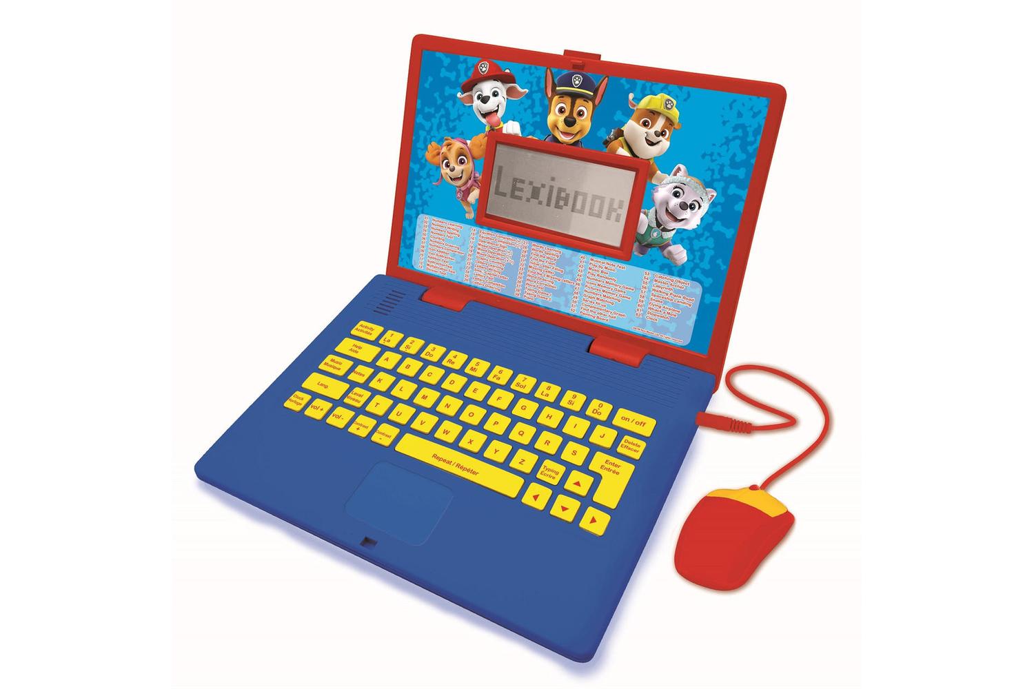 Lexibook JC598PAi1 Pat Patrouille Paw Patrol Chase Marshall Ordinateur Educatif Bilingue Francaise/Anglais