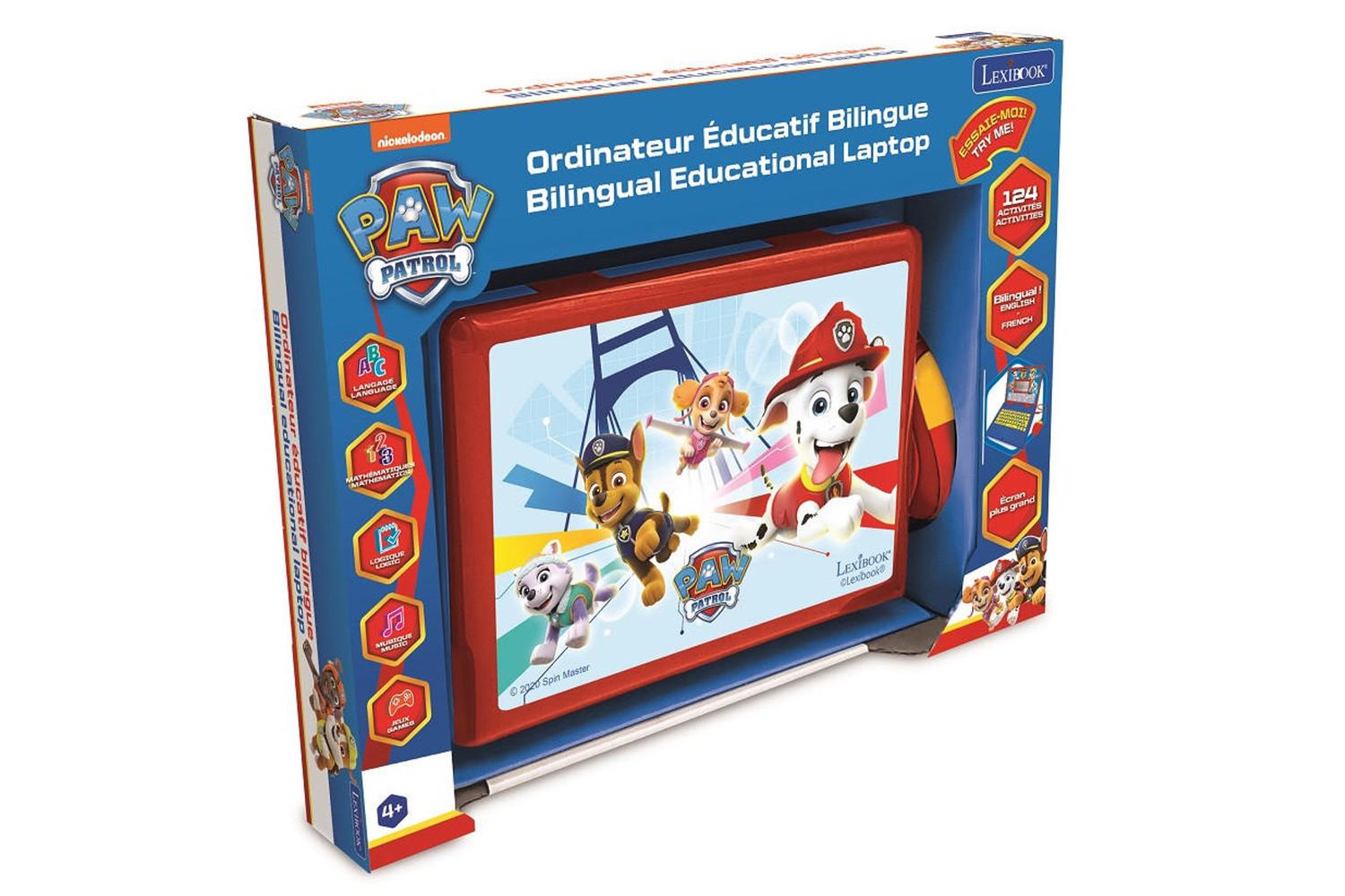 Lexibook JC598PAi1 Pat Patrouille Paw Patrol Chase Marshall Ordinateur Educatif Bilingue Francaise/Anglais-2