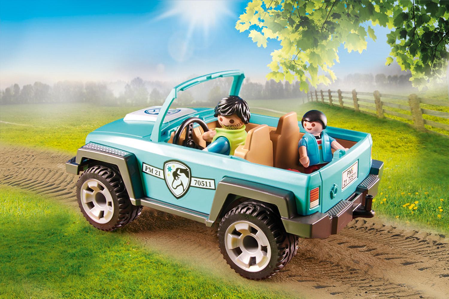 Playmobil 70511 Country Car With Pony Trailer-2