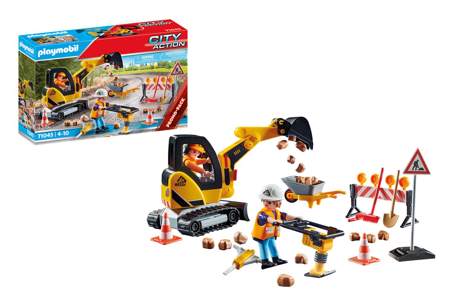 Playmobil 71045 Road Works Construction Zone