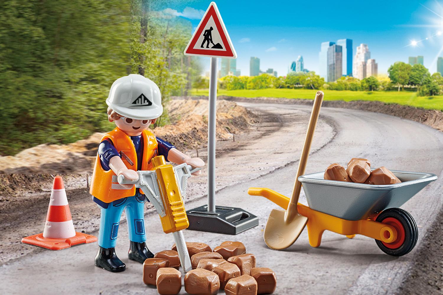Playmobil 71045 Road Works Construction Zone-3