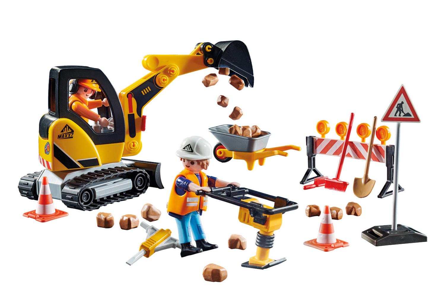 Playmobil 71045 Road Works Construction Zone-4