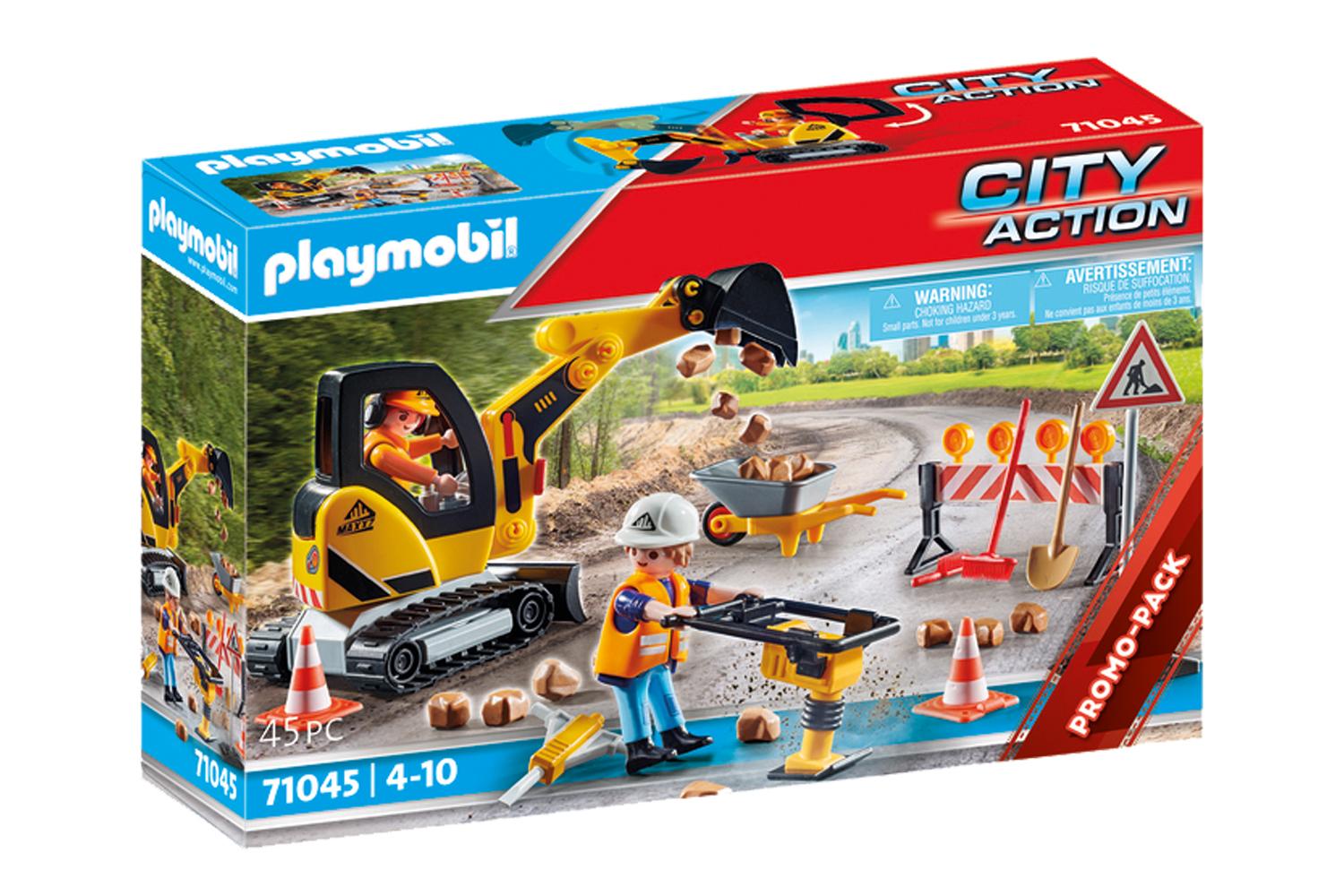 Playmobil 71045 Road Works Construction Zone-5