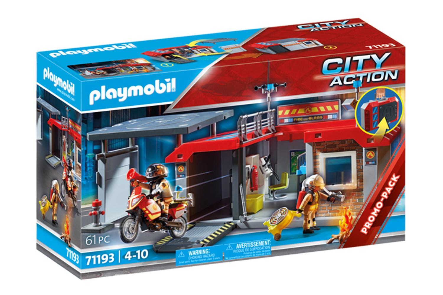 Playmobil 71193 City Action Take Along Fire Station-3