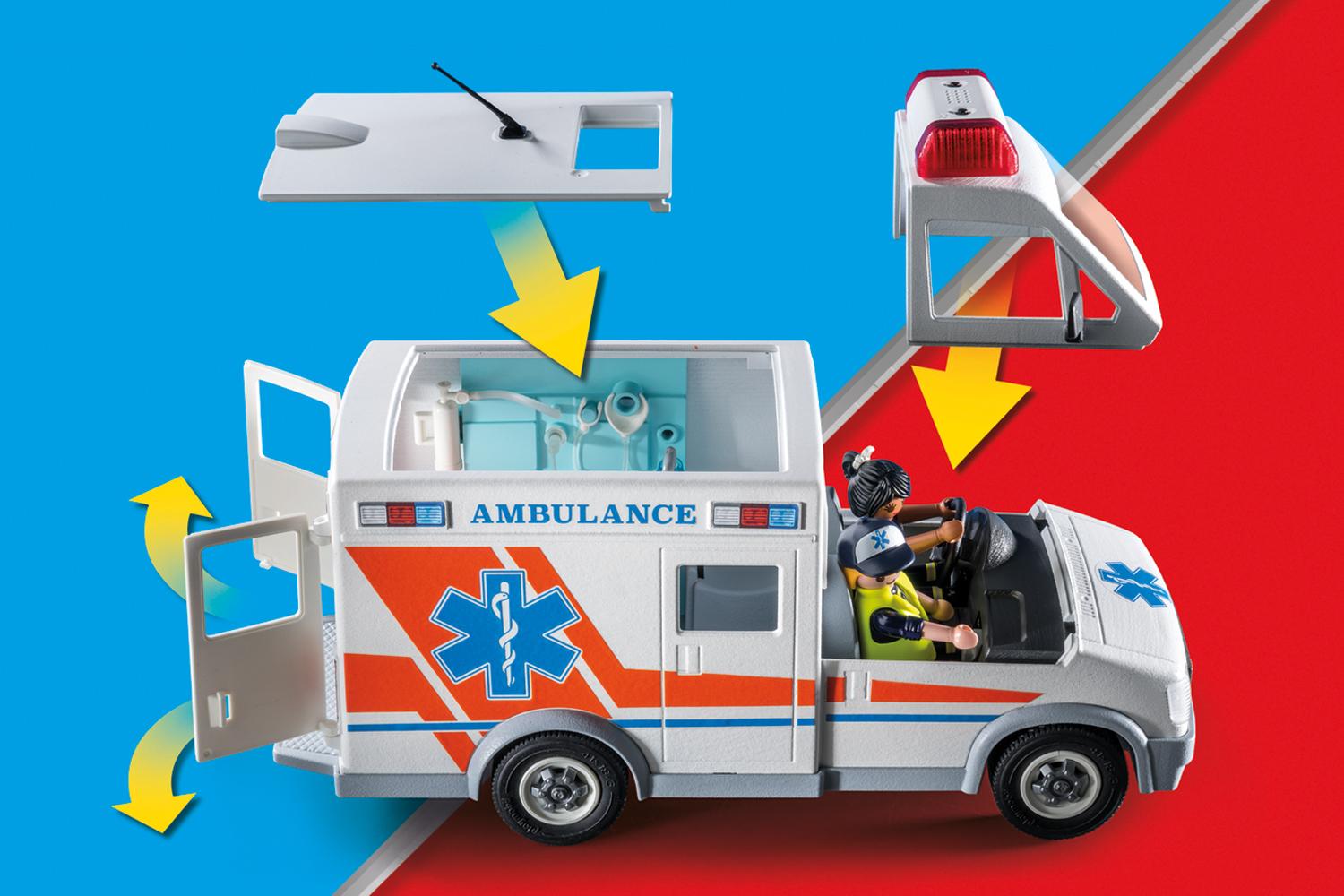 Playmobil 71232 City Life Hospital Ambulance-4